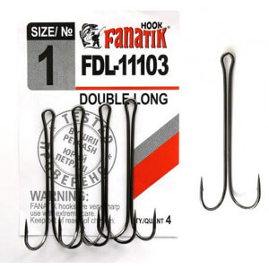 Dvojháčiky FANATIK FDL-11103 veľ. 1, balenie 4 ks