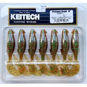 Obrázek 3 k Nástraha KEITECH Flapper Grub 4 inch/ 10 cm, bal. 7 ks