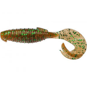 Nástraha KEITECH Flapper Grub 4 inch/ 10 cm, bal. 7 ks EA02 - Peach Green FLK