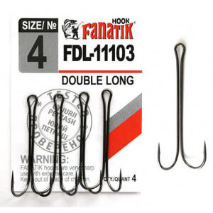 Dvojháčiky FANATIK FDL-11103 veľ. 4, balenie 4 ks