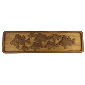 Dřevěný obraz "Okouny", A03 51x14 cm