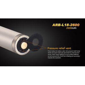 Obrázok 2 k Nabíjateľná batéria FENIX 18650, 2600 mAh