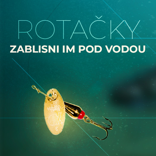 Rotačky na lov pstruhov, zablisni im pod vodou